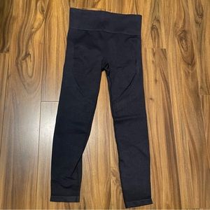 JoyLab Women's High-Rise Ribbed Seamless 7/8 Leggings - Navy